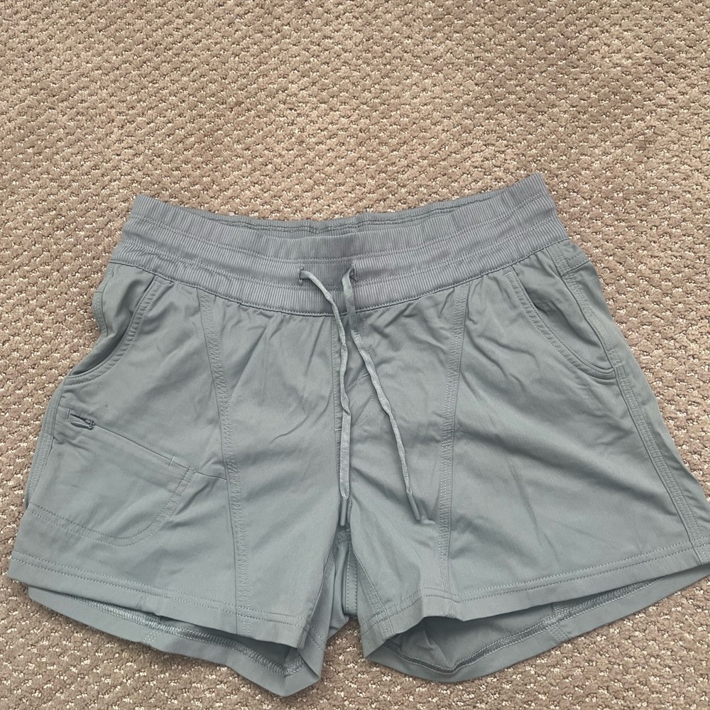 The North Face Gray Athletic Shorts with Adjustable Fit